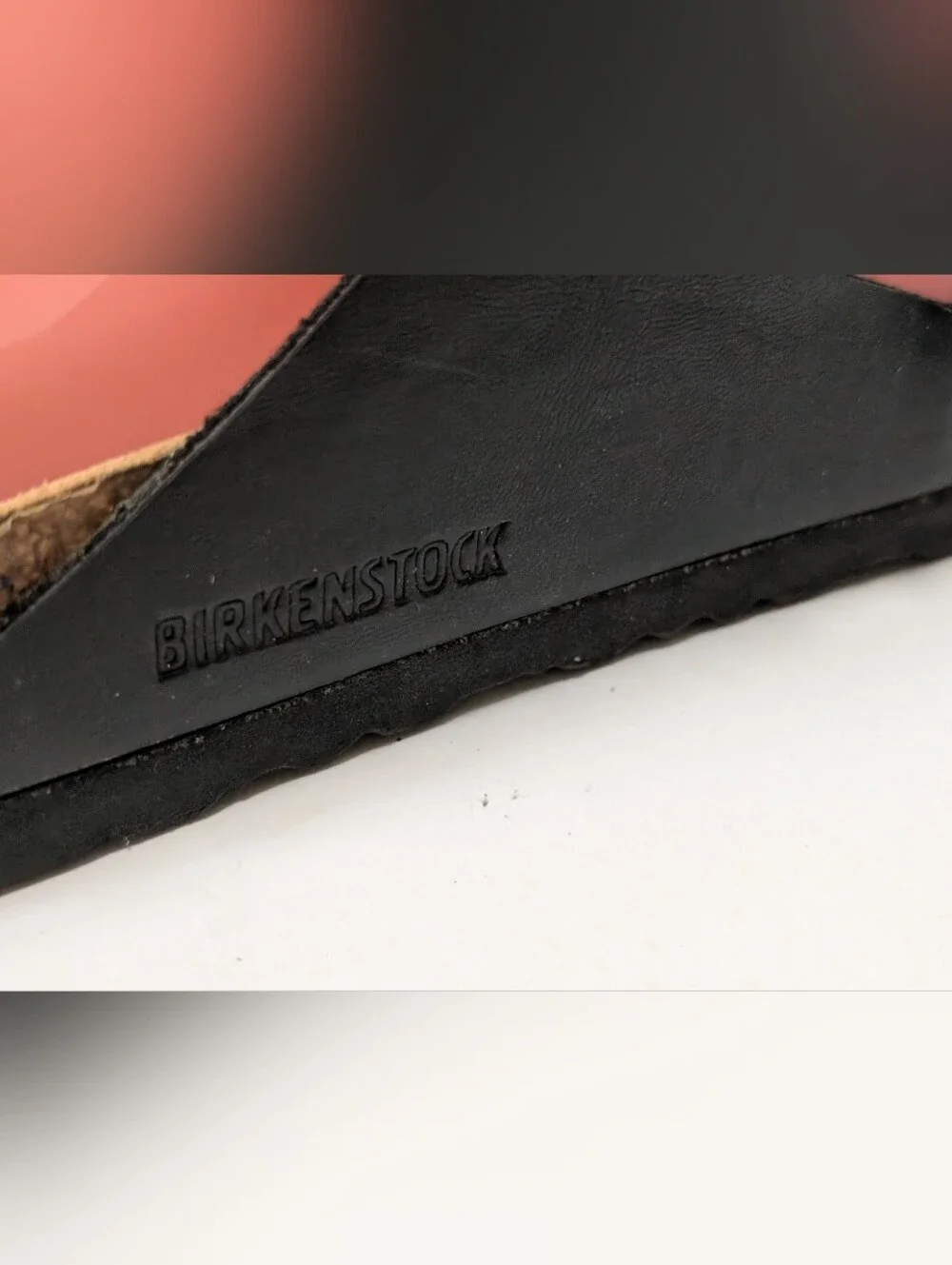 Birkenstock 40 Arizona Birko-Flor Black Cork Footbed Men's 7, Women's 9 Sandals